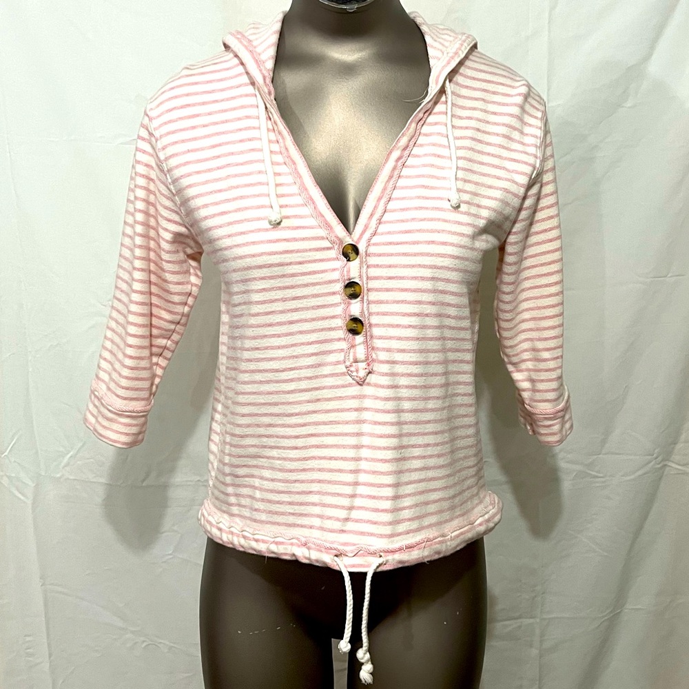 Aerie Pull-Over 3/4 Sleeve V-Neck Sweater Extra Small